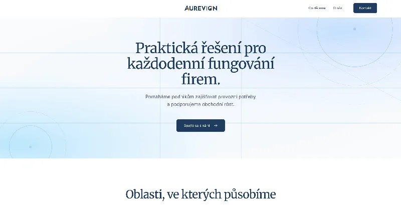 Aurevion – webový projekt
