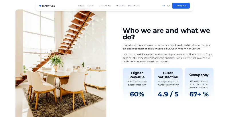 MKRent – webový projekt